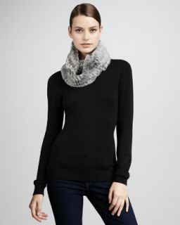 UGG Australia Cable Knit Infinity Scarf, Black   