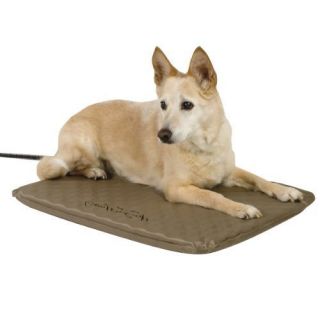 New K H Electric Heated Soft Indoor Outdoor Large Dog Cat Bed Free