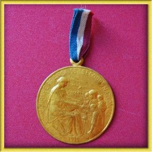  Nouveau National Emergency Day 1915 Medal by Hippolyte Lefebvre