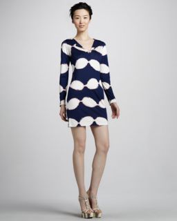 Diane von Furstenberg Reina Leopard Print Jersey Dress   