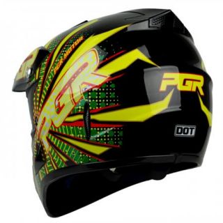  Green Vortex B MX Off Road Dirt Bike Motocross Quads ATV Helmet