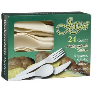 Jaya Biodegradable Cutlery (Spoons, Forks, Knives), 24