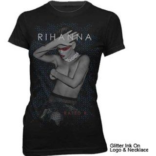 Rihanna   Cover Up Juniors T Shirt   Medium Clothing
