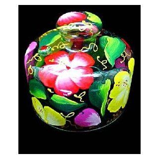 Hibiscus Design   Cheese Dome, 6 inches by 5 inches