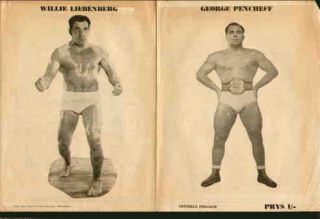 Wrestling Program 1954 Johannesburg George Pencheff
