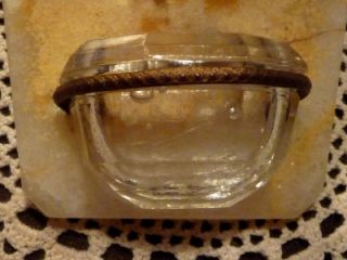 Art Devo White Marble Holy Water Font Holy Ghost Brass Dove