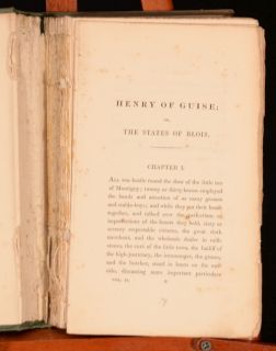 1839 3VOL GPR James Henry of Guise or The States of Blois First
