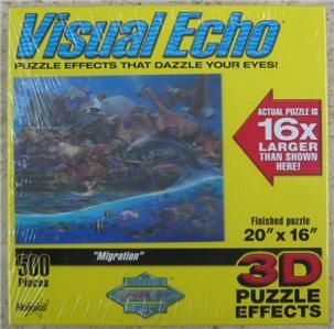 SEALED Isual Echo 3D Effects Hobbico Jigsaw Puzzle Migration 500 Piece
