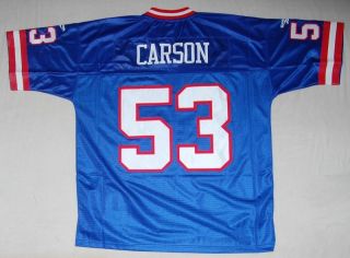Giants Harry Carson Reebok NFL Sewn Throwback Jersey XL