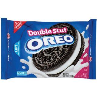 Oreo Double Stuff Oreo Cookie, 16.6 Ounce Packages (Pack of 4) 