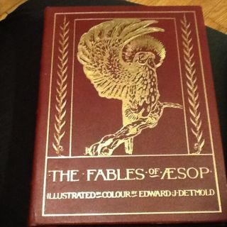 Leather Bound Hodder and Stoughton Fables of Aesop 1981