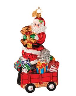 Christopher Radko Well Stocked Wagon Christmas Ornament   Neiman