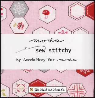  Stitchy Moda Charm Pack 5 Squares Aneela Hoey Cross stitch needles