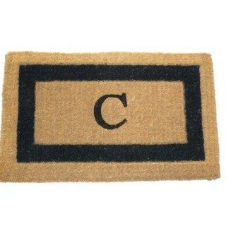  Monogram Golden Doormat Size 18 x 30, Letter M