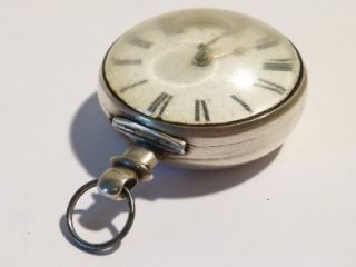 Antique Georgian D Frenham Helmsley Silver Pair Cased Pocket Watch