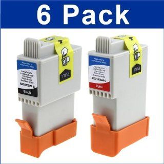 6 Pack Compatible Ink Cartridges For Canon BCI 24 (BCI24