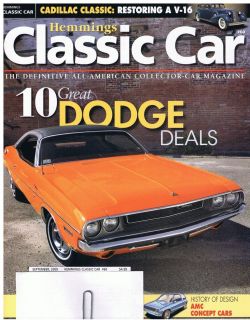 Hemmings Classic Car Volume 5 Issue 12 September 2009