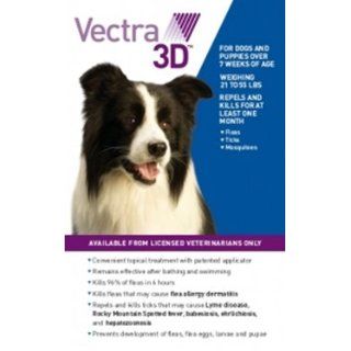 Vectra 3D 6 Pack Blue For Medium Dogs 21   55 Pounds USA