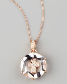 Frederic Sage Jelly Cross Pendant Necklace   