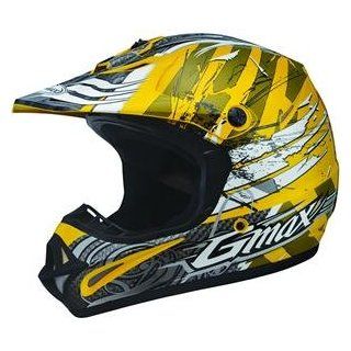 GMax Youth GM46Y Shredder Helmet   Youth Small/Yellow/White : 