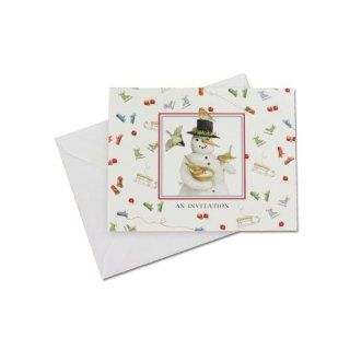 192 Packs of snowman 10 pack invitations/envelopes