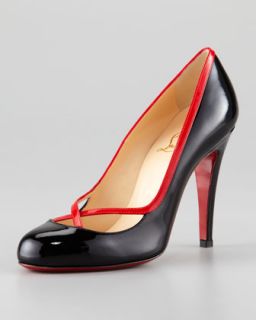 Christian Louboutin Simple Leather Red Sole Pump   