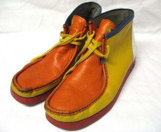 Mens Havana Joe Leather Multi Color Wallabee Ankle Boots Shoes Size12