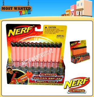 Nerf N Strike Havok Vulcan Refill Pack 25 Whister Darts Ammo Belt New