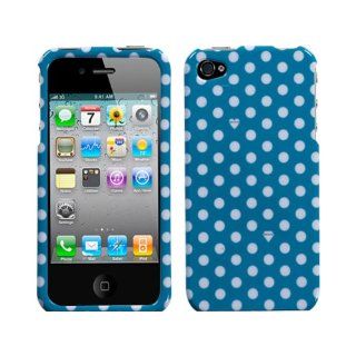 Dots Blue Crystal Faceplate Protector for Apple iPhone 4