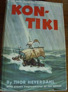 1957 Kon Tiki by Thor Heyerdahl.Hard Cover with Dust Jacket Nice