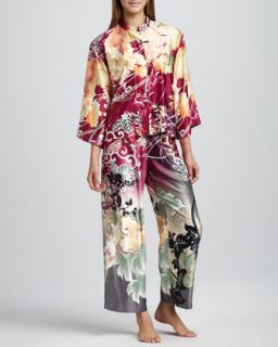 I09G4 Natori Ming Floral Print Pajamas, Dhalia