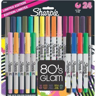  Permanent Markers, 24 Pack Colored Markers (32893)