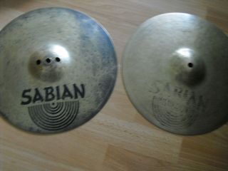 13 Sabian HH Hand Hammered Fusion Hihats Hi Hats Cymbals