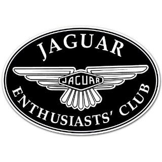Jaguar Enthusiasts Club Car Bumper Decal Sticker 5x3.5