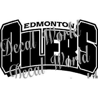 EDMONTON OILERS LOGO 2 NHL WHITE DECAL VINYL STICKER