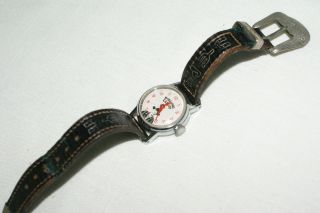 Vintage 1950s Hopalong Cassidy Wrist Watch with Original Cowboy
