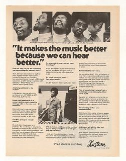 1976 Herbie Hancock Kustom Amp Mixer Photo Print Ad