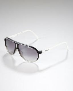 Carrera Childrens Classic Carrerino Shield Sunglasses, Black/White