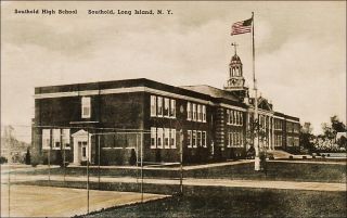Southold High School Southold Long Island NY Albertype 1940s