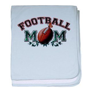 Baby Blanket Sky Blue Football Mom with Ivy Everything