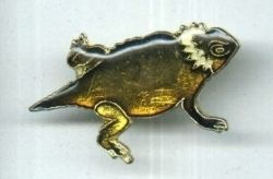 Horned Toad Lizard Vintage Pin