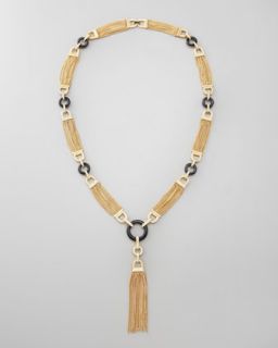 Y16CX Rachel Zoe Chain Tassel Necklace