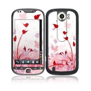 HTC myTouch 4G Slide Decal Skin Sticker   Pink Butterfly