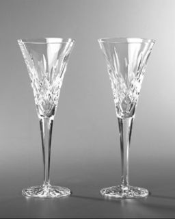 G9571 Waterford Crystal Lismore Toasting Flutes, Set of Two
