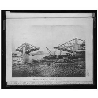 Historic Print (M): Erection of west arch [of the St