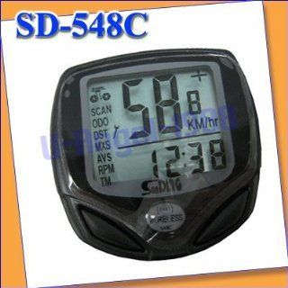 wireless waterproof odometer bicycle speedometer sd 548