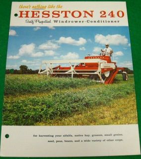 Hesston Brochure Windrower Conditioner 240