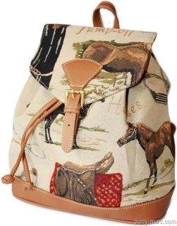 Equestrian Horse Bag Backpack Handbag   ideal horsey gift