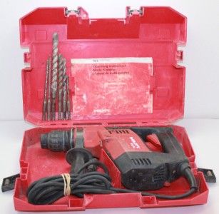 hilti te 5 corded hammer drill used w case and bits