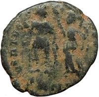 Honorius 395AD Authentic Ancient Genuine Roman Coin Victory Crowning
